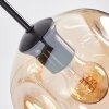 Ripoll Hanglamp, Kogellampje, Hanglamp Amber, Duidelijk, Rookkleurig, 8-lichts