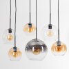 Koyoto Hanglamp, Kogellampje, Hanglamp Amber, Duidelijk, Rookkleurig, 6-lichts