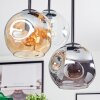 Ripoll Plafondlamp, Kogellampje Amber, Duidelijk, Rookkleurig, 5-lichts