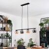 Koyoto Hanglamp, Kogellampje, Hanglamp Amber, Chroom, Rookkleurig, 4-lichts