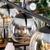 Koyoto Hanglamp, Kogellampje, Hanglamp Amber, Duidelijk, Rookkleurig, 4-lichts