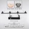 Koyoto Hanglamp, Kogellampje, Hanglamp Amber, Duidelijk, Rookkleurig, 4-lichts