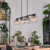 Koyoto Hanglamp, Kogellampje, Hanglamp Amber, Duidelijk, Rookkleurig, 4-lichts