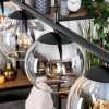 Koyoto Hanglamp, Kogellampje, Hanglamp Amber, Duidelijk, Rookkleurig, 4-lichts