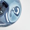 Ripoll Plafondlamp, Kogellampje Blauw, Groen, Koperkleurig, 5-lichts