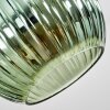 Koyoto Plafondlamp, Kogellampje Blauw, Groen, Koperkleurig, 5-lichts