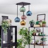 Koyoto Plafondlamp, Kogellampje Blauw, Goud, Groen, Koperkleurig, 5-lichts