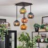 Koyoto Plafondlamp, Kogellampje Blauw, Goud, Groen, Koperkleurig, 5-lichts