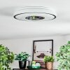 Loron Plafondlamp, Paneel LED Zilver, Wit, 1-licht