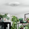 Luvan Plafondlamp LED Wit, 1-licht