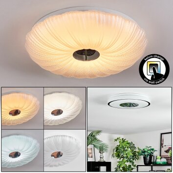 Luvan Plafondlamp LED Wit, 1-licht