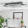 Lidor Plafondlamp LED Zwart, Zilver, 1-licht