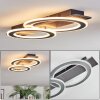 Lidor Plafondlamp LED Zwart, Zilver, 1-licht