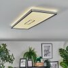 Simonstorp Plafondlamp, Paneel LED Zilver, Wit, 1-licht