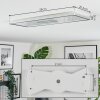 Simonstorp Plafondlamp, Paneel LED Zilver, Wit, 1-licht