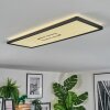 Simonstorp Plafondlamp, Paneel LED Zwart, Wit, 1-licht