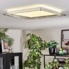 Ipres Plafondlamp, Paneel LED Zilver, Wit, 1-licht