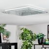 Ipres Plafondlamp, Paneel LED Zilver, Wit, 1-licht