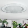 Ipres Plafondlamp, Paneel LED Zilver, Wit, 1-licht