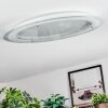 Ipres Plafondlamp, Paneel LED Zilver, Wit, 1-licht