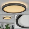 Xarel Plafondlamp, Paneel LED Zwart, 1-licht