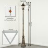 Hongkong Kandelaar, Pad licht Bruin, Goud, 1-licht