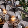 Koyoto Hanglamp, Kogellampje, Hanglamp Duidelijk, Rookkleurig, 4-lichts