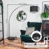Soungou Staande lamp Chroom, Zwart, 1-licht