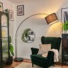 Bassagoda Staande lamp Chroom, Zwart, 1-licht