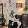Bassagoda Staande lamp Chroom, Zwart, 1-licht
