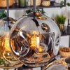 Ripoll Hanglamp, Kogellampje, Hanglamp Amber, Rookkleurig, 6-lichts