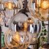Gastor Hanglamp, Kogellampje, Hanglamp Amber, Duidelijk, Rookkleurig, 8-lichts