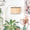 Ramila Staande lamp, Booglampen Messing, Zwart, 1-licht