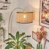Ramila Staande lamp, Booglampen Messing, Zwart, 1-licht