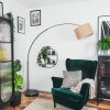 Soungou Staande lamp Chroom, Zwart, 1-licht