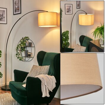 Soungou Staande lamp Chroom, Zwart, 1-licht Soungou Staande lamp Chroom, Zwart, 1-licht