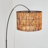 Cando Staande lamp, Booglampen Chroom, Zwart, 1-licht