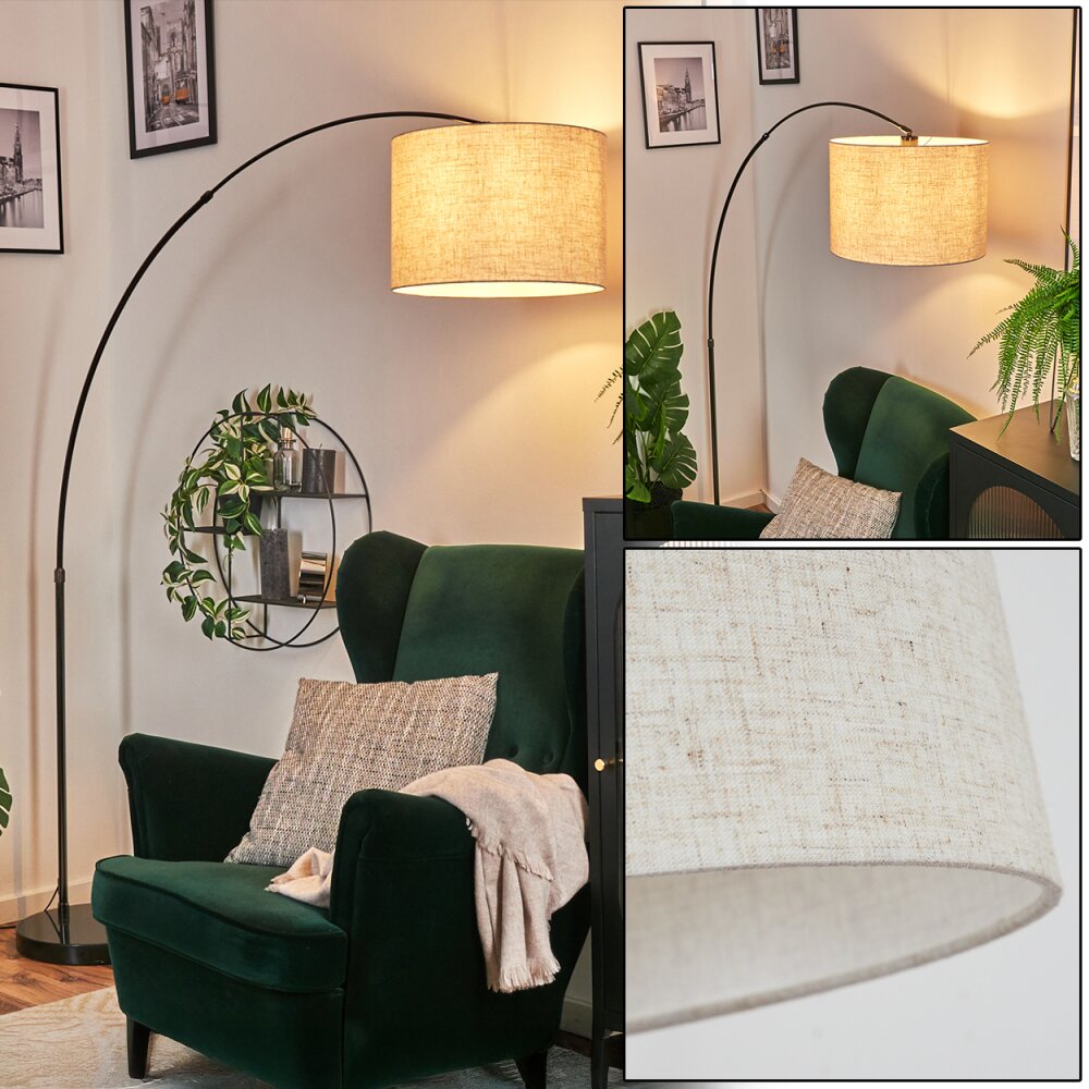 Bassagoda Staande lamp Chroom, Zwart, 1-licht main product photo