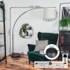 Bassagoda Staande lamp Chroom, Zwart, 1-licht