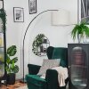 Bassagoda Staande lamp Chroom, Zwart, 1-licht