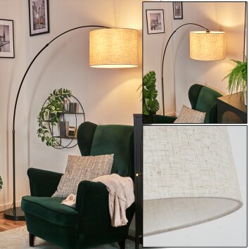 Bassagoda Staande lamp Chroom, Zwart, 1-licht Bassagoda Staande lamp Chroom, Zwart, 1-licht