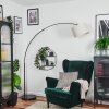 Bassagoda Staande lamp Chroom, Zwart, 1-licht