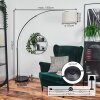 Bassagoda Staande lamp Chroom, Zwart, 1-licht