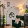 Bassagoda Staande lamp Chroom, Zwart, 1-licht