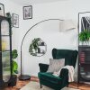 Bassagoda Staande lamp Chroom, Zwart, 1-licht