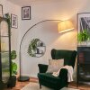 Bassagoda Staande lamp Chroom, Zwart, 1-licht