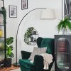 Bassagoda Staande lamp Chroom, Zwart, 1-licht