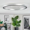 Xarel Plafondlamp, Paneel LED Zilver, 1-licht