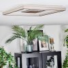 Ilion Plafondlamp, Paneel LED Nikkel mat, Wit, 1-licht