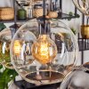 Koyoto Hanglamp, Kogellampje, Hanglamp Amber, Duidelijk, Rookkleurig, 6-lichts